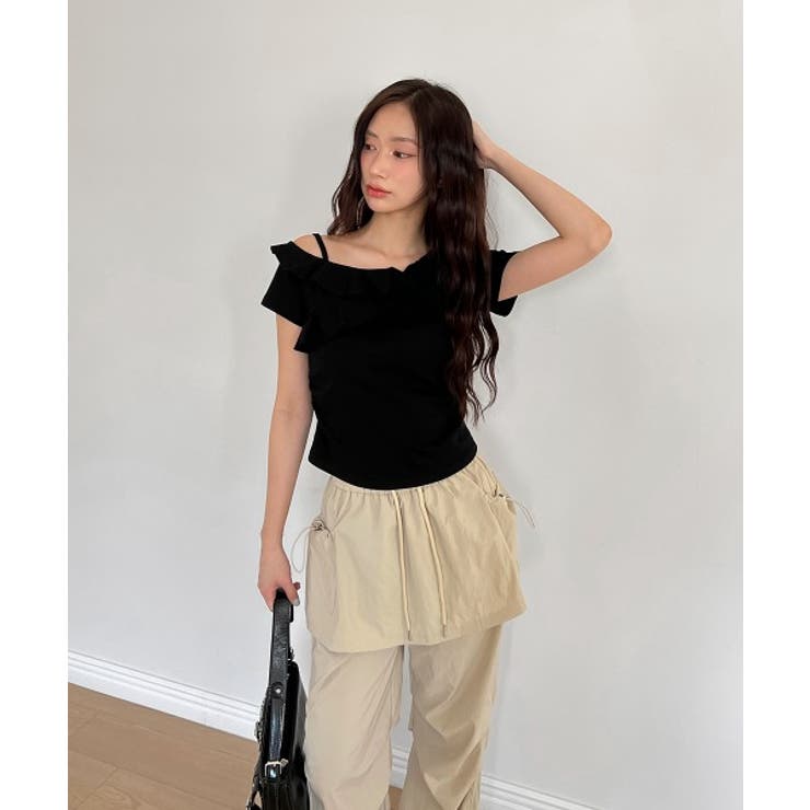 メリフフクレンズ、スカート、パンツ ナイロンピンタックスカートパンツ/2025 SS COLLECTION[品番