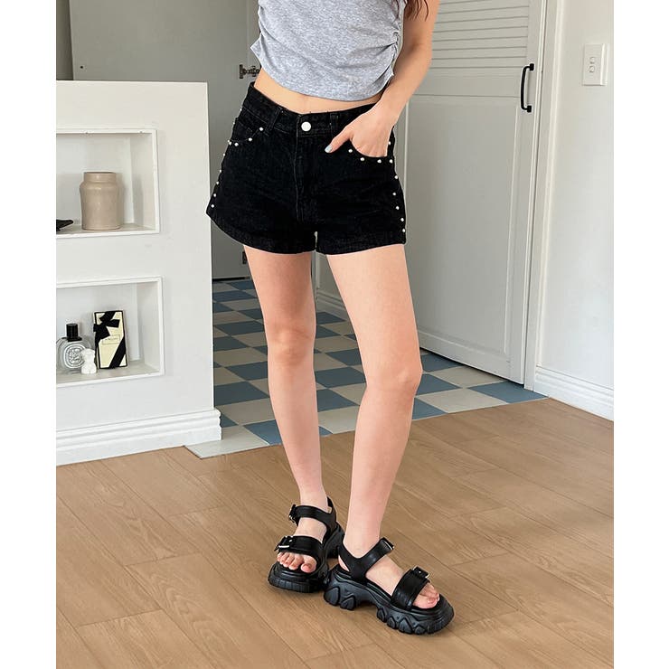 スタッズショートパンツ | by muni:r | 詳細画像10 