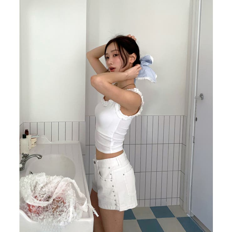 スタッズショートパンツ | by muni:r | 詳細画像15 