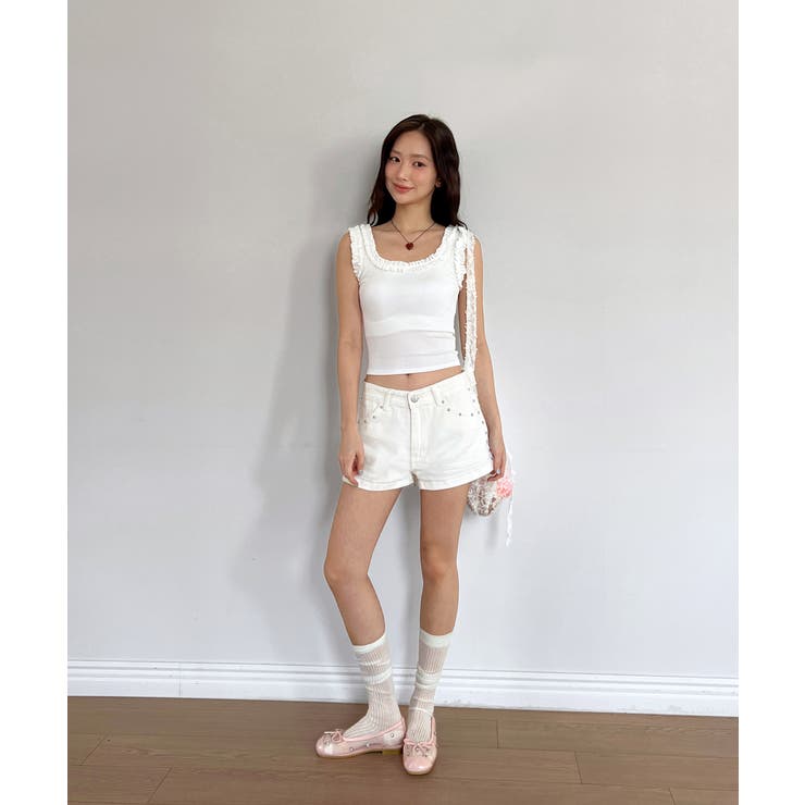 スタッズショートパンツ | by muni:r | 詳細画像19 