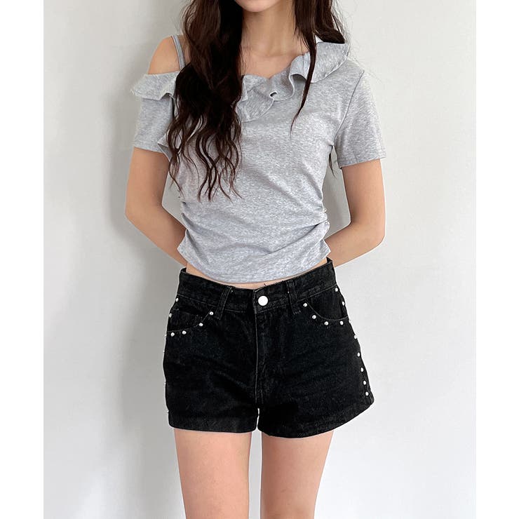 スタッズショートパンツ | by muni:r | 詳細画像2 