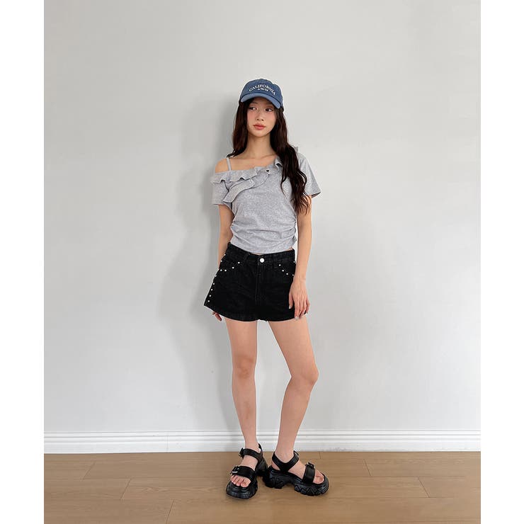スタッズショートパンツ | by muni:r | 詳細画像6 