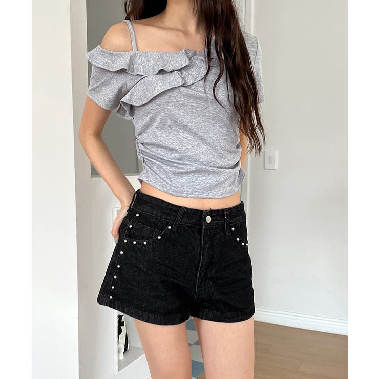 スタッズショートパンツ | by muni:r | 詳細画像8 