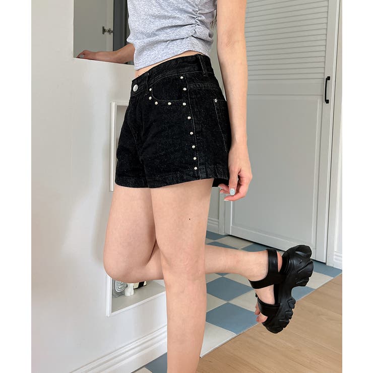 スタッズショートパンツ | by muni:r | 詳細画像9 