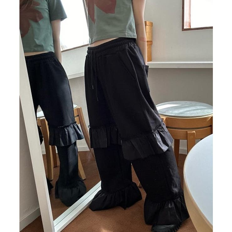 2段フリルバンディングパンツ | by muni:r | 詳細画像11 