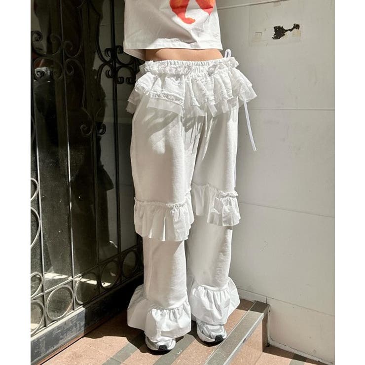 2段フリルバンディングパンツ | by muni:r | 詳細画像6 