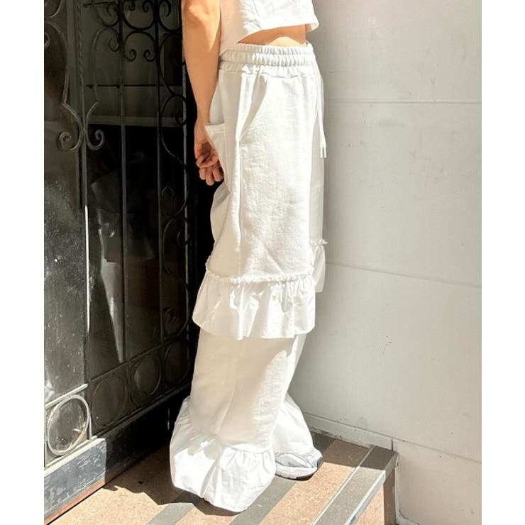 2段フリルバンディングパンツ | by muni:r | 詳細画像8 