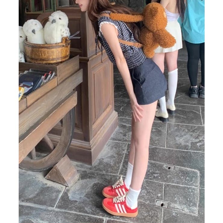 ヴィンテージチェックレースブラウス | by muni:r | 詳細画像3 