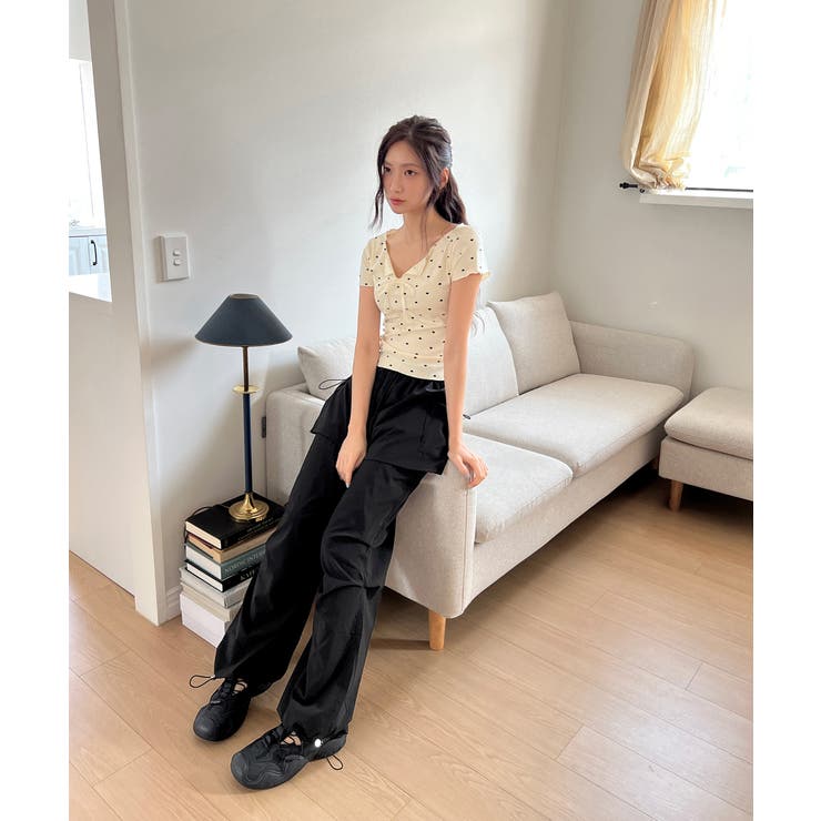 ハートシャーリングリボンVネックT+ヘアシュシュセット | by muni:r | 詳細画像22 