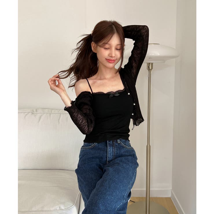 パールボタンフリルカーディガン | by muni:r | 詳細画像11 