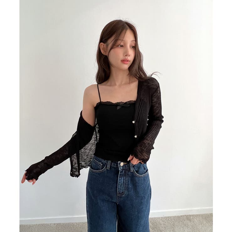 パールボタンフリルカーディガン | by muni:r | 詳細画像14 