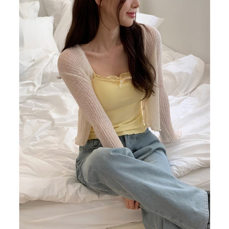 パールボタンフリルカーディガン | by muni:r | 詳細画像17 