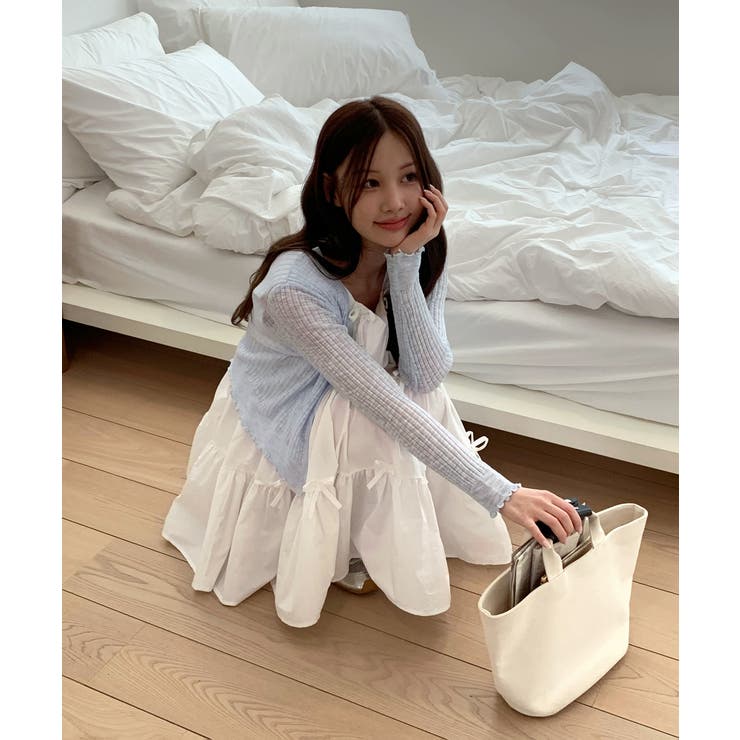 パールボタンフリルカーディガン | by muni:r | 詳細画像21 