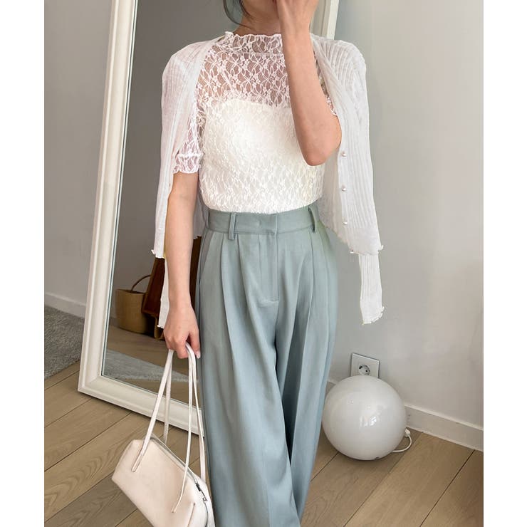 パールボタンフリルカーディガン | by muni:r | 詳細画像3 