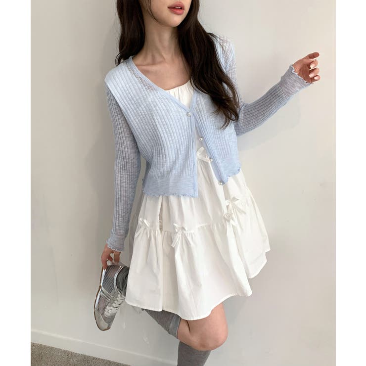 パールボタンフリルカーディガン | by muni:r | 詳細画像30 