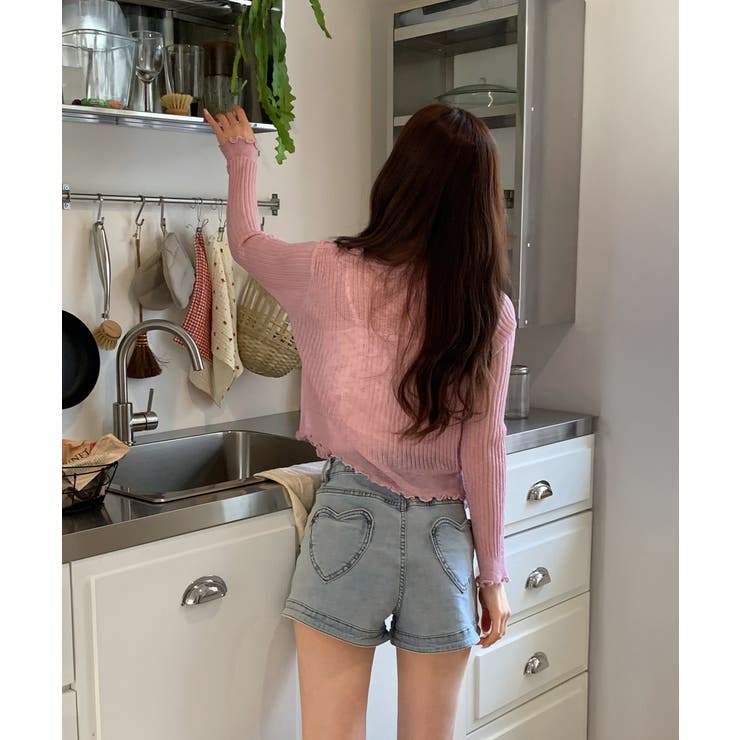 パールボタンフリルカーディガン | by muni:r | 詳細画像35 