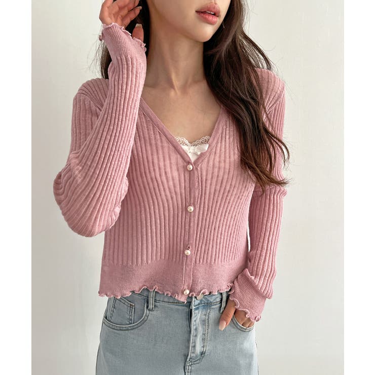 パールボタンフリルカーディガン | by muni:r | 詳細画像41 