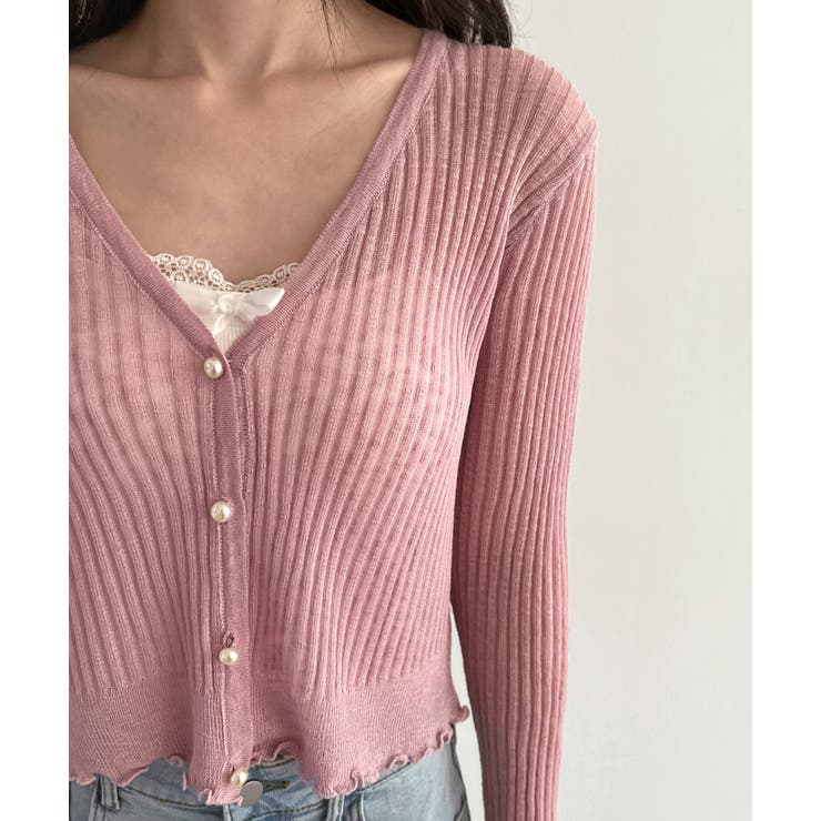 パールボタンフリルカーディガン | by muni:r | 詳細画像44 