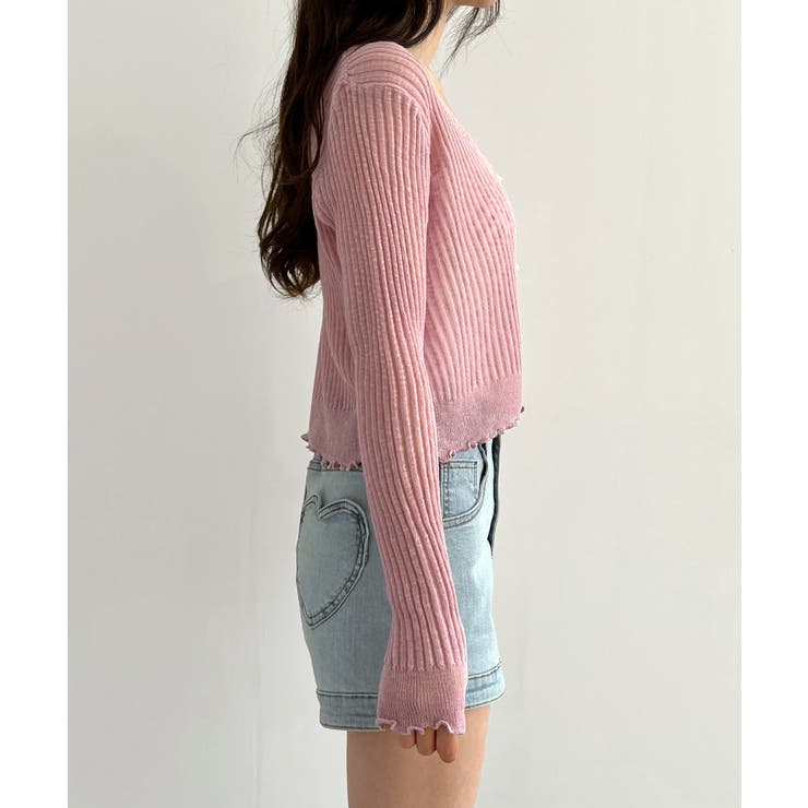 パールボタンフリルカーディガン | by muni:r | 詳細画像46 