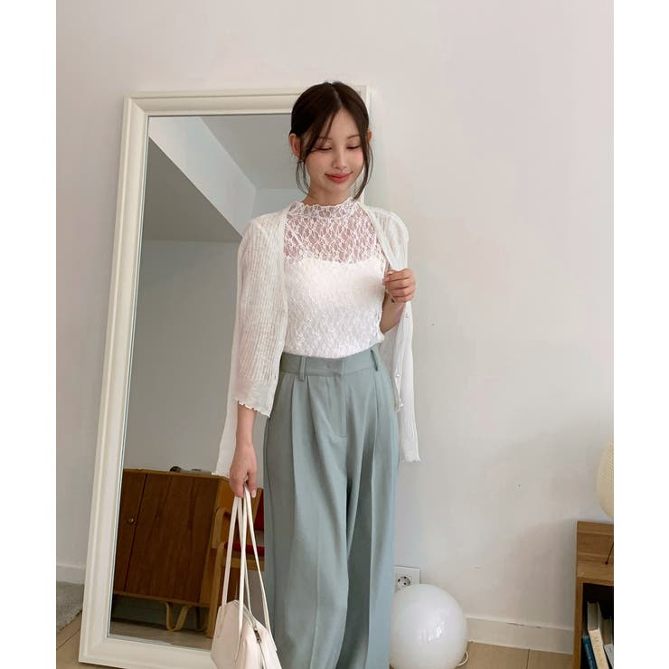 パールボタンフリルカーディガン | by muni:r | 詳細画像5 