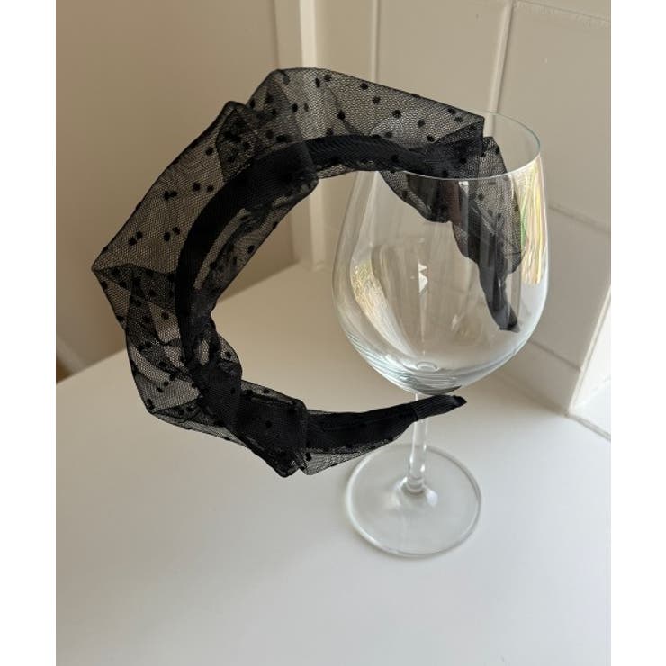 ドットチュールレースシャーリングカチューシャ | by muni:r | 詳細画像2 