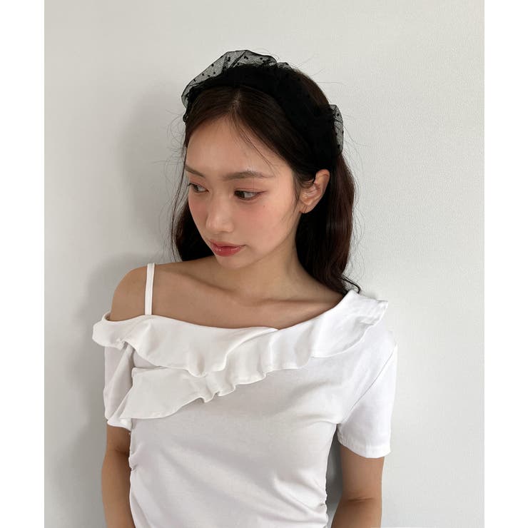 ドットチュールレースシャーリングカチューシャ | by muni:r | 詳細画像6 