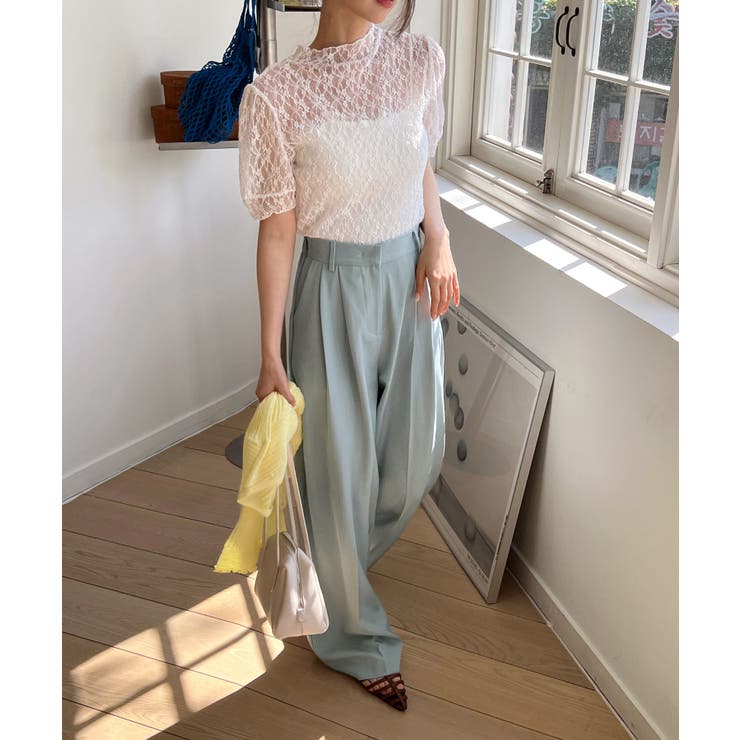 【低身長/高身長/5色展開】ピンタックワイドロングスラックス | by muni:r | 詳細画像23 