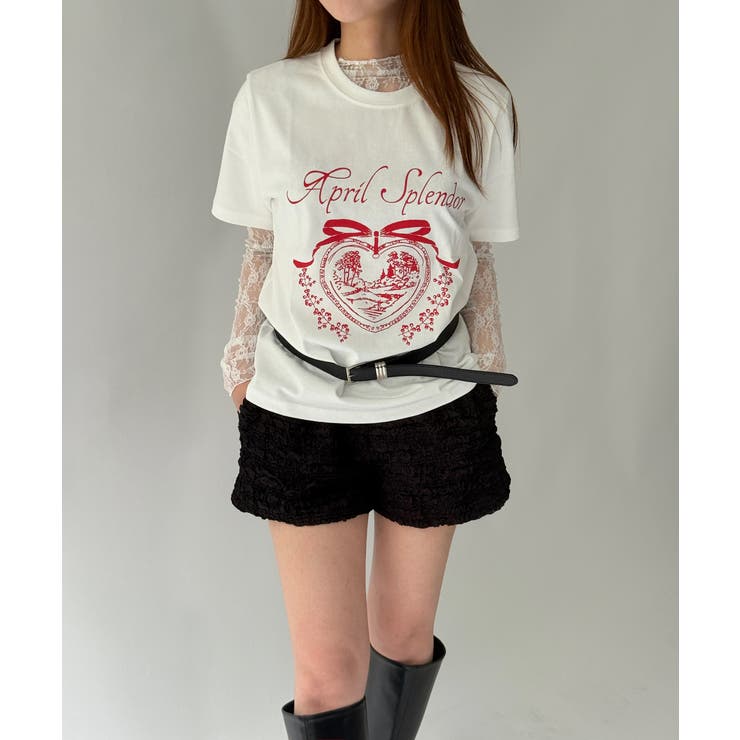 シースルーレーススリーブトップス | by muni:r | 詳細画像9 