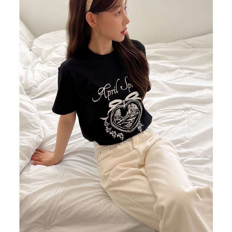 エイプリルレタリング半袖Tシャツ | by muni:r | 詳細画像10 