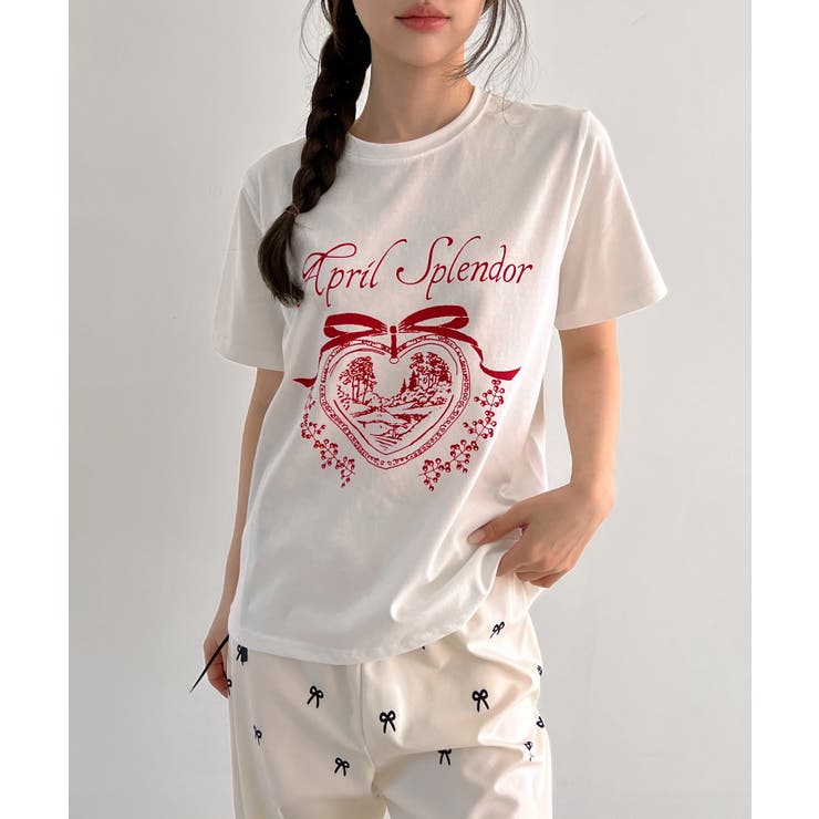 エイプリルレタリング半袖Tシャツ | by muni:r | 詳細画像6 
