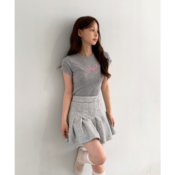 ラブリーリボン刺繍Tシャツ | by muni:r | 詳細画像13 