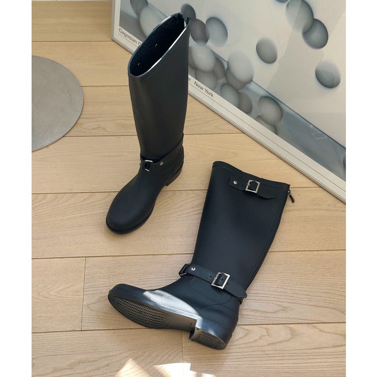 ☆【NEW】バックジッパー シンプル ロングブーツ 2Heel 2色 ショッピングゴー shoppinggo ロングブーツ 裏起毛 ニーハイ