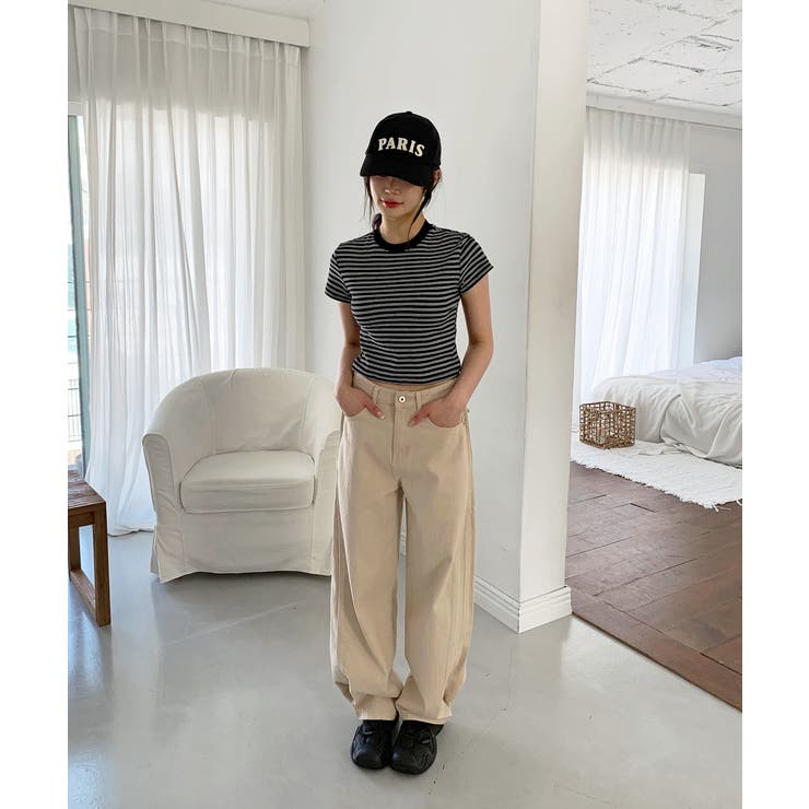 ボタンディテールルーズパンツ/2025 AW COLLECTION | by muni:r | 詳細画像14 