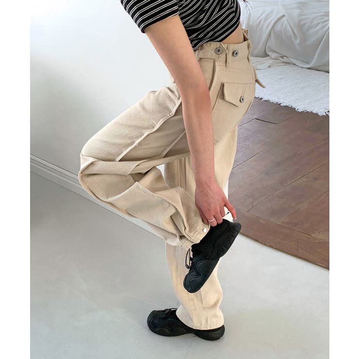 ボタンディテールルーズパンツ/2025 AW COLLECTION | by muni:r | 詳細画像17 