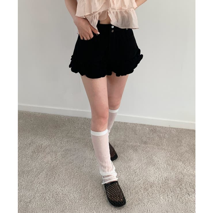 新品✴︎マシュマロフリルドットキルティングショートパンツ 週末限定価格マシュマロフリルドットキルティングショートパンツ