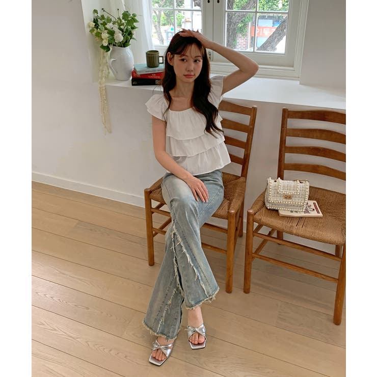 ヴィンテージブーツカットデニムパンツ/2025 AW COLLECTION | by muni:r | 詳細画像2 