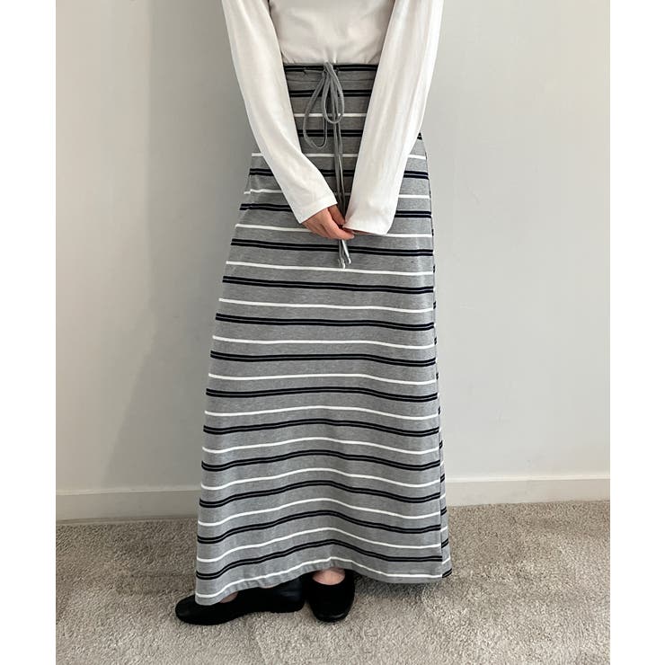 ストライプフレアマキシスカート/2025 AW COLLECTION | by muni:r | 詳細画像11 