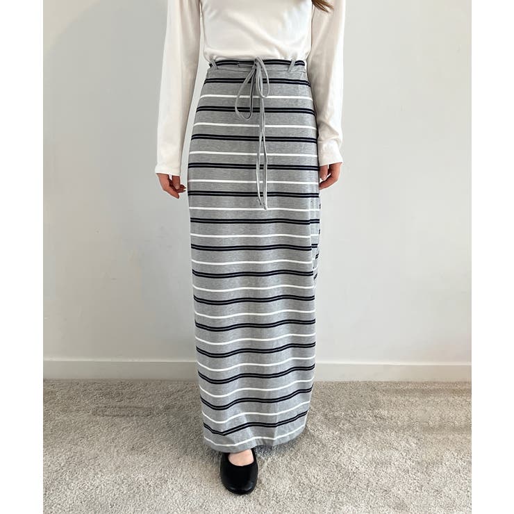 ストライプフレアマキシスカート/2025 AW COLLECTION | by muni:r | 詳細画像14 