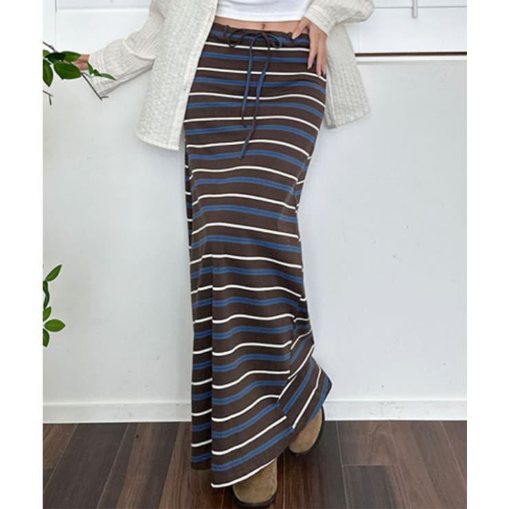 ストライプフレアマキシスカート/2025 AW COLLECTION | by muni:r | 詳細画像16 