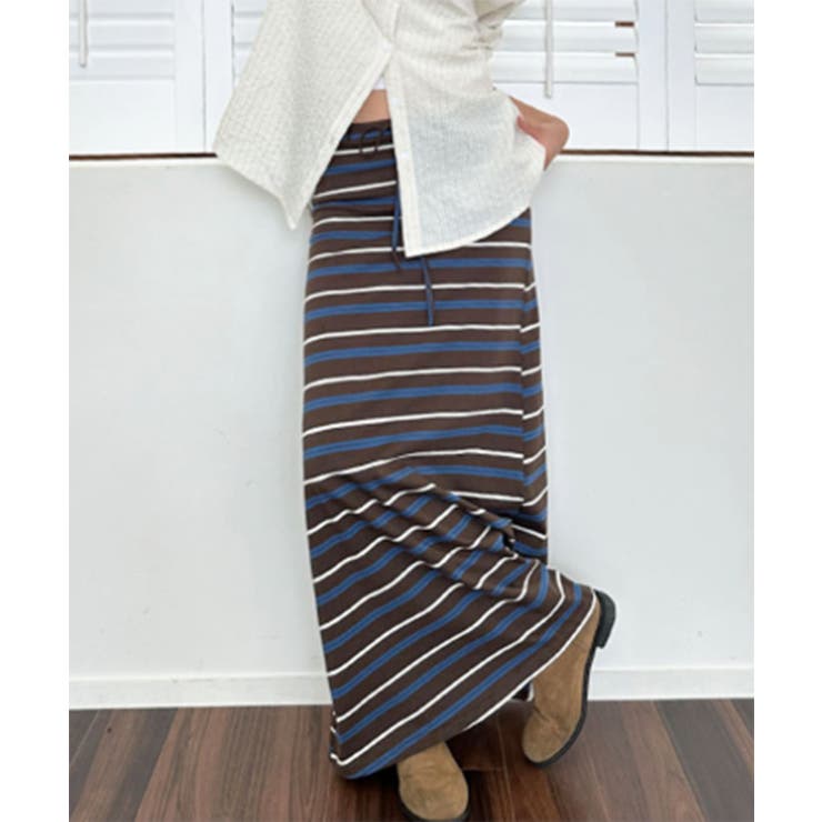 ストライプフレアマキシスカート/2025 AW COLLECTION | by muni:r | 詳細画像17 