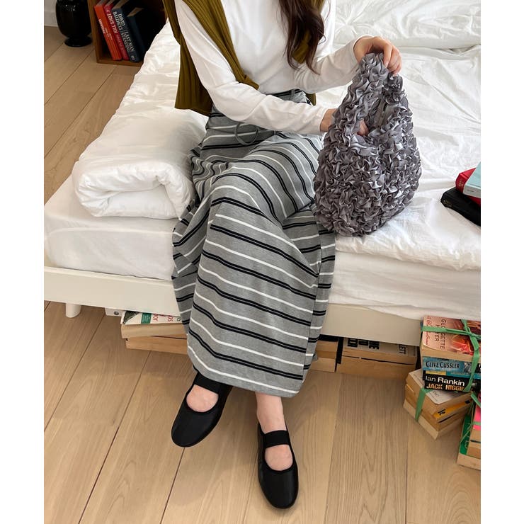 ストライプフレアマキシスカート/2025 AW COLLECTION | by muni:r | 詳細画像7 