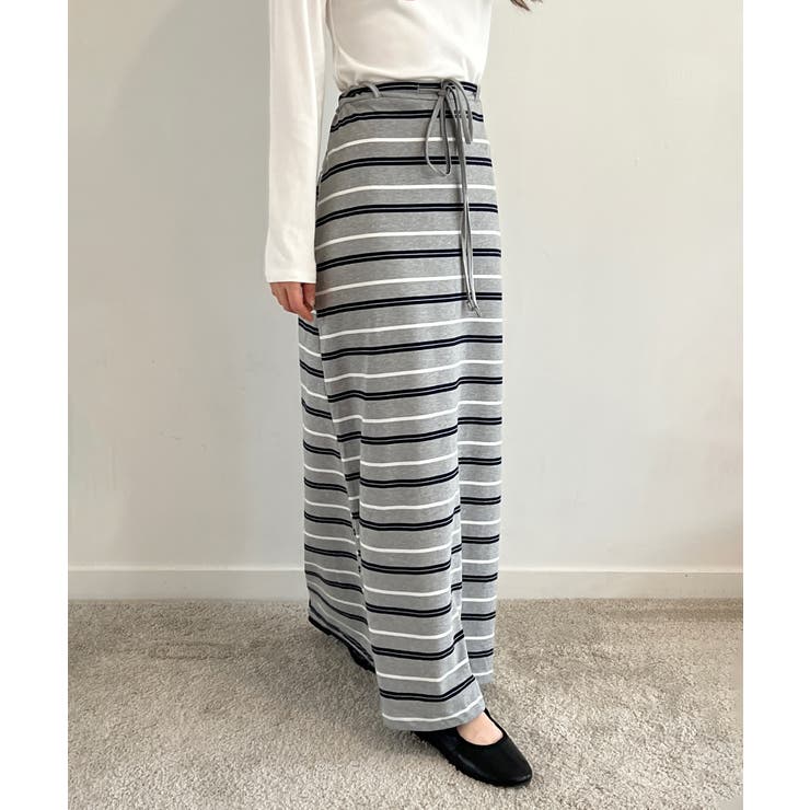 ストライプフレアマキシスカート/2025 AW COLLECTION | by muni:r | 詳細画像9 