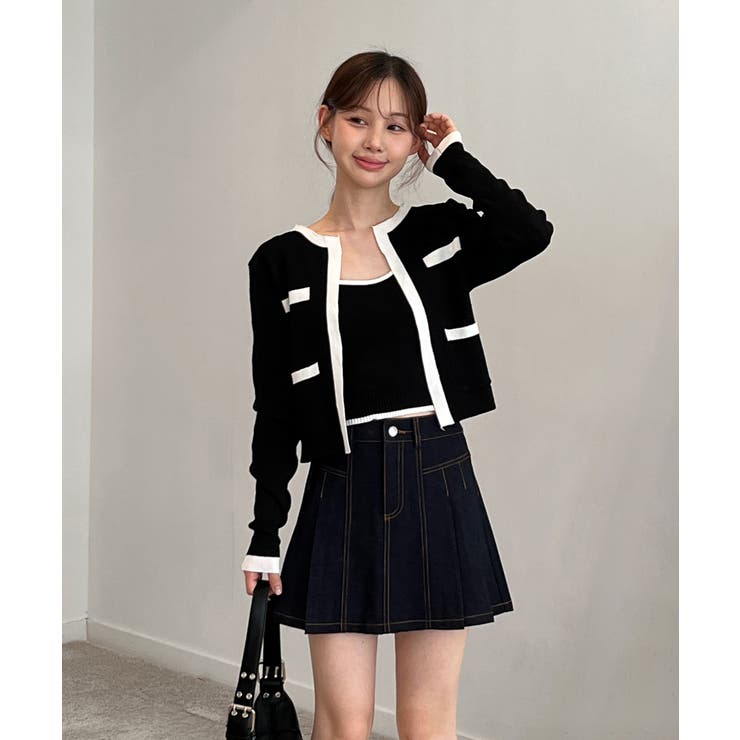 デニムプリーツミニスカート/2025 AW COLLECTION | by muni:r | 詳細画像13 