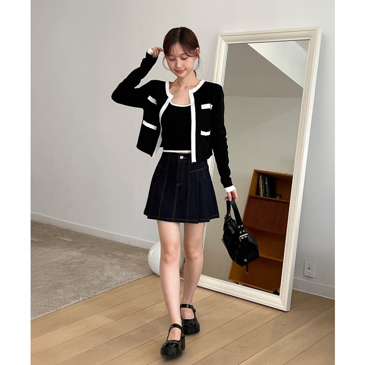 デニムプリーツミニスカート/2025 AW COLLECTION | by muni:r | 詳細画像17 