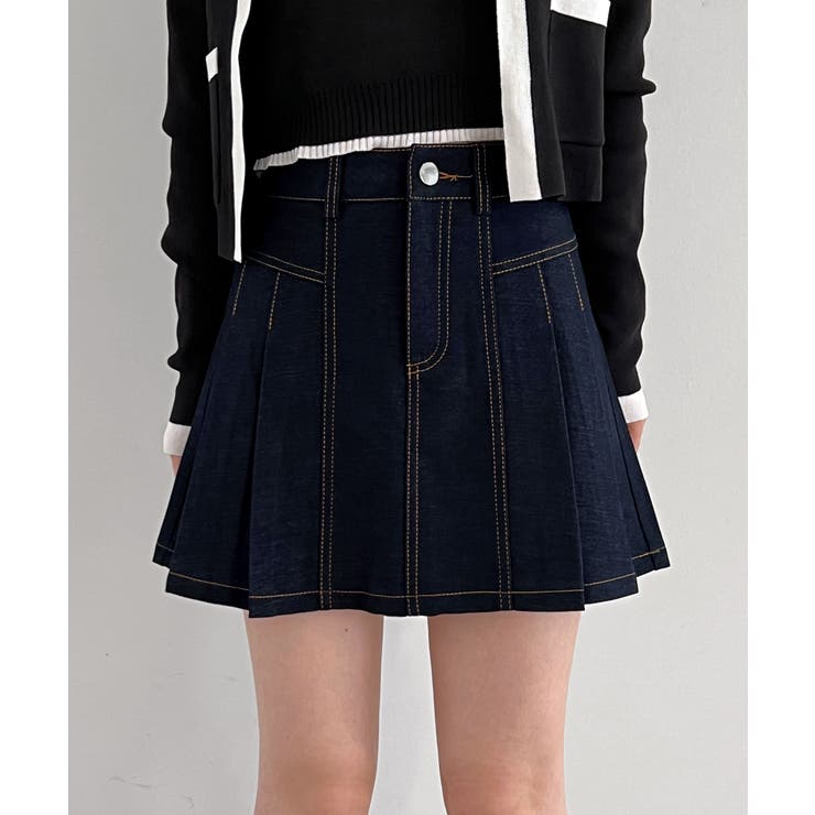 デニムプリーツミニスカート/2025 AW COLLECTION | by muni:r | 詳細画像20 