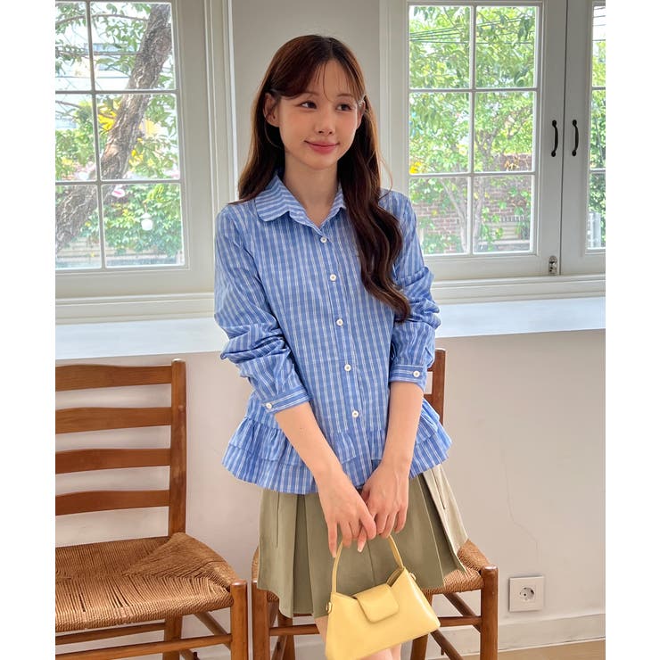 リルヘムコットンシャツブラウス/2025 AW COLLECTION | by muni:r | 詳細画像18 