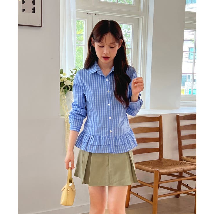 リルヘムコットンシャツブラウス/2025 AW COLLECTION | by muni:r | 詳細画像20 