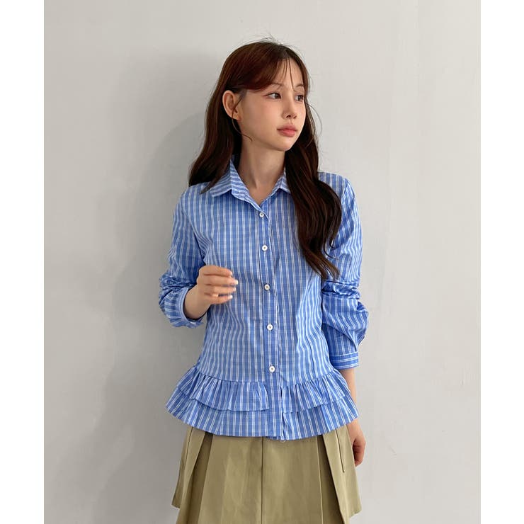 リルヘムコットンシャツブラウス/2025 AW COLLECTION | by muni:r | 詳細画像23 