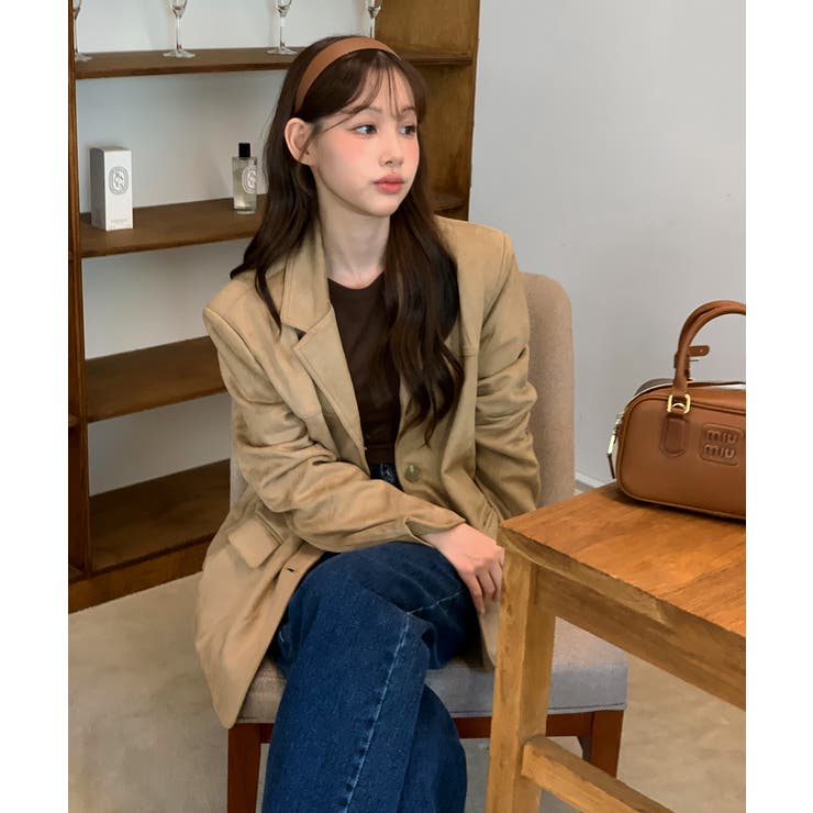 スエードシングルジャケット 2025 AW | by muni:r | 詳細画像2 