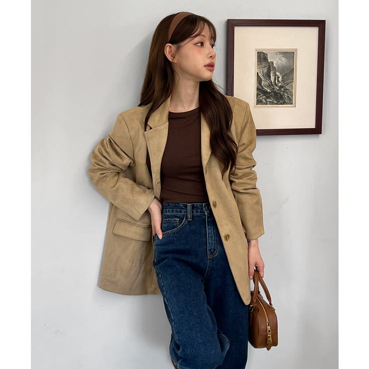 スエードシングルジャケット 2025 AW | by muni:r | 詳細画像4 